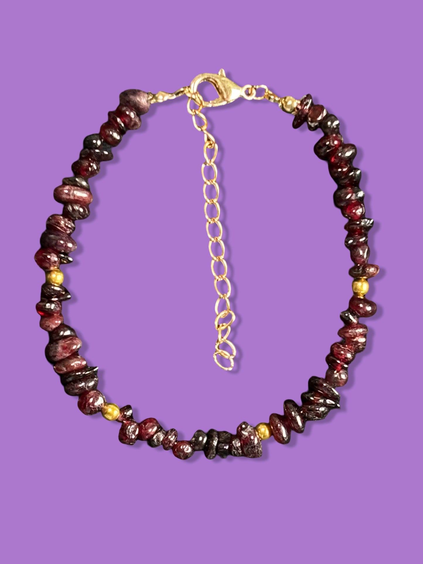 Garnet Anklet