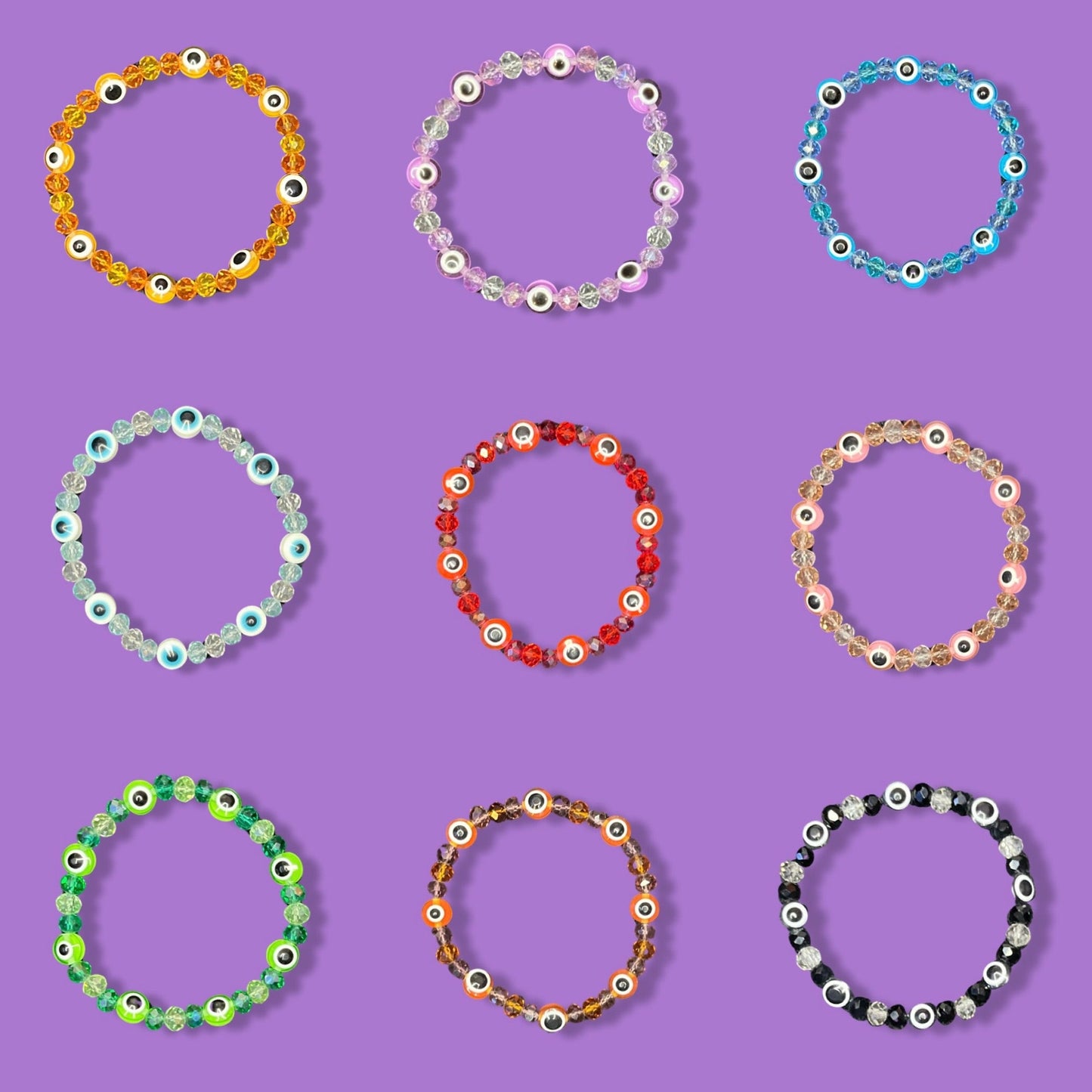 Colored Evil Eye Bracelet